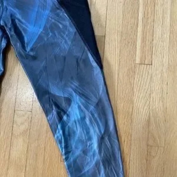 NWT NUX New Heights Canyon Synthetic Leggings Black/Blue Size S - Picture 9 of 12